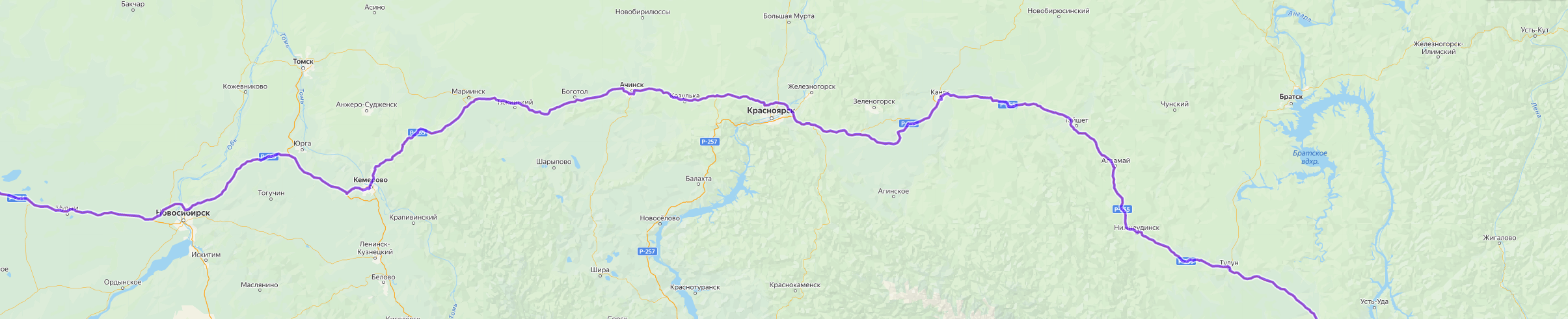 Доставка грузов из Окуловки - карта транспортной логистики